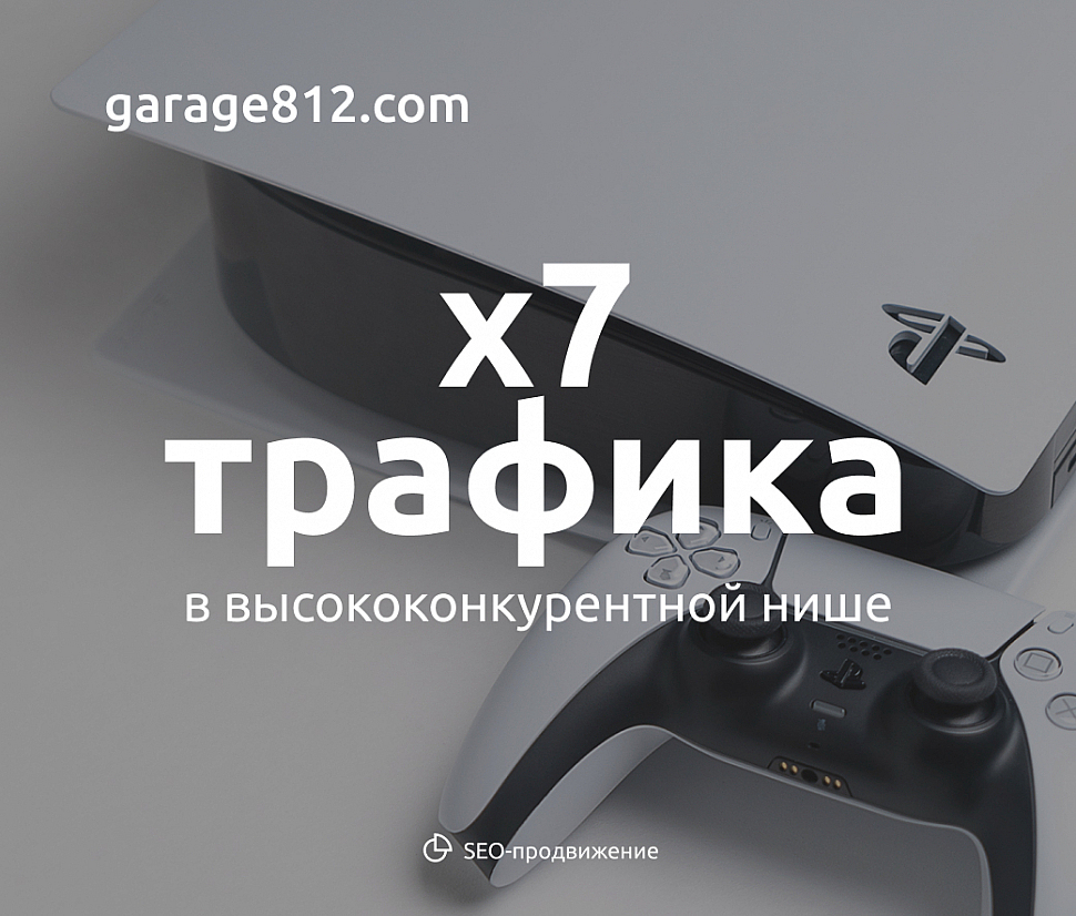 Как вывести магазин игр в топ: рост трафика Garage812 в 7 раз